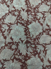Tavasha Block Print Handloom Linen Fabric